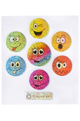 Stickers Smiley Glanzend